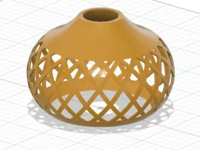 chandelier lamp with pattern Free 3D print model