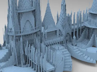 Celtic Watchtower Ocean Fortress  3D model