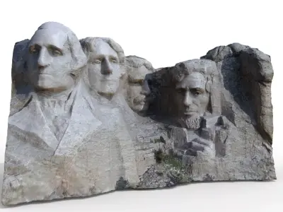 Mount Rushmore National Memorial High Detail 3D Printable 3D print model