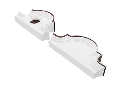 Polyurethane molding Low-poly 3D model