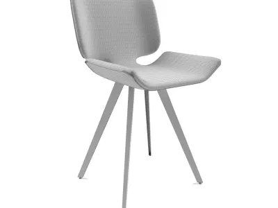 Astra Dining Chair by Nuevo - Blush Color 3D model