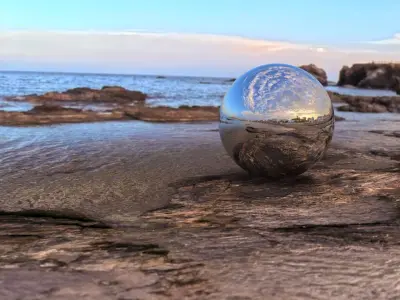 Breathtaking Coastal Sunset Panorama Low-poly 3D model