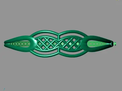 Womens Bracelets Bangles 3DM STL OBJ With Details  3D print model