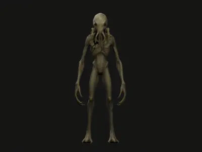 Alien Creature - Game Ready 3D Model Rigged and Animated 3D model
