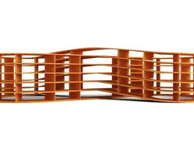 Infinite Loop Bookcase Low-poly 3D model