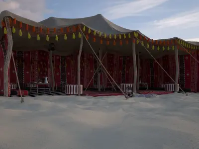 Bedouin Tent 3D model