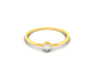 Diamond Ring For Women 3d Print Model 3D print model 49