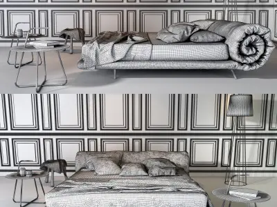 Bonaldo Blanket bed 3D model
