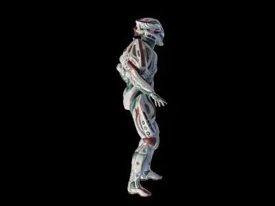 Low Poly - Cyborg Sentient Low-poly 3D model