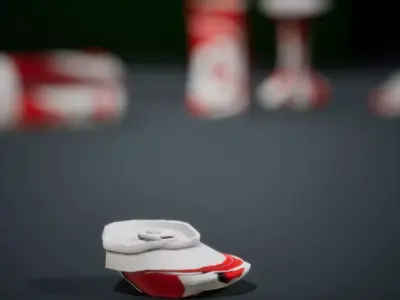Broken Soda Can Set - Low Poly Game Ready Unity Prefabs Included Low-poly 3D model
