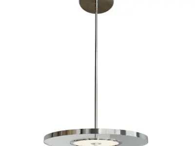 Lite source Otoniel 1-light Led Pendant Chrome 3D model