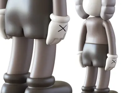 Kaws Four Foot Companion Brown 3D model