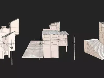 House 05 Low-poly 3D model
