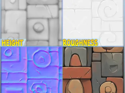 Stylized Wall Seamless Texture Texture 44