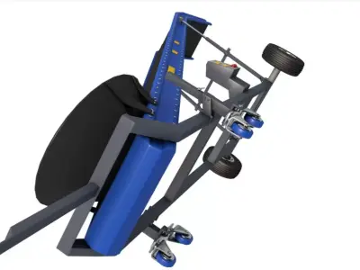 Agriculture Conveyor Belt System 3D model