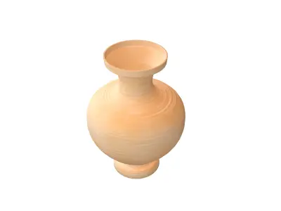 Roman Pottery v1 004 Low-poly 3D model