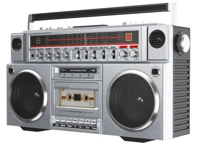  Retro Boombox Cassette Player 