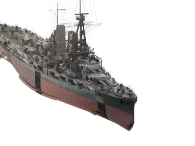 IMPERIAL GERMAN NAVY WW2 CRUSIER 3D model