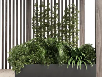 Landscape Furniture with Pergola and Roof garden 3D model get