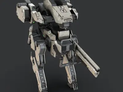 Mech 12 - Read Description Low-poly 3D model