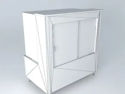 Kit805B Desk Exhibitor Dry Straight 2 doors by Alex Marques Free 3D model