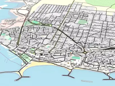 Cityscape Mangalia Romania 3D model