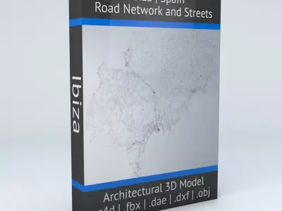 Ibiza Road Network and Streets 3D model