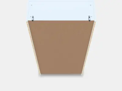 BILLY  OXBERG Bookcase with panelglass doors Low-poly 3D model