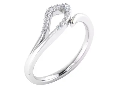  Women Ring Render 3dm STL MTL SLC JCD OBJ FBX Details 3D print model 14
