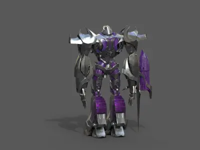 TRANSFORMERS MEGATRON  Low-poly 3D model