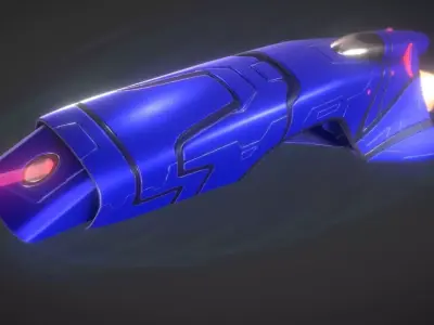 Spaceship - Keeper - Blue Version 3D model