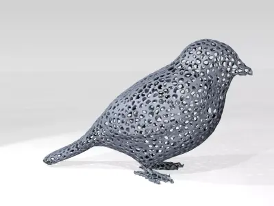 Sparrow Voronoi 3D model