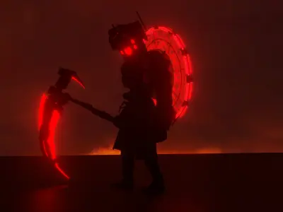 Skibidi Toilet Executioner Low-poly 3D model