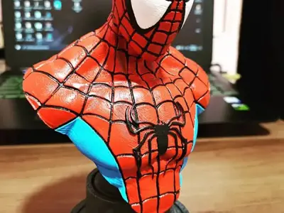 Spiderman Mavel Bust 3D Model Ready to Print STL 3D print model