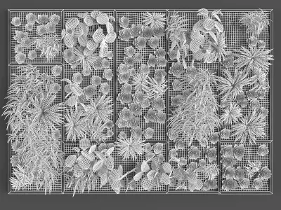 Vertical gardening Low-poly 3D model