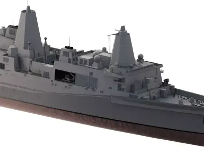 SAN ANTONIO CLASS DESTROYER 3D model