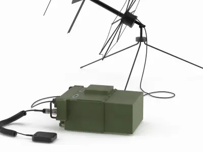  Military Field Transceiver with Tripod Antenna 