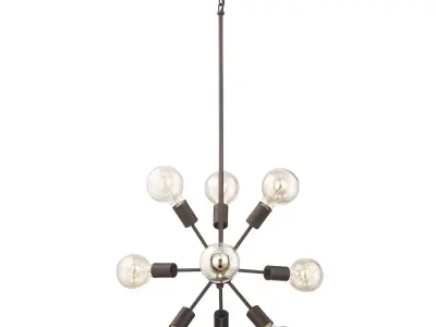 Alsfeld 9-Light Sputnik Chandelier 3D model
