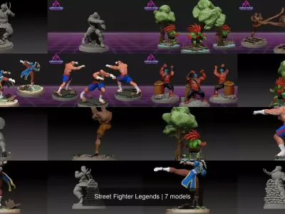 Street Fighter Legends 3D Model Pack