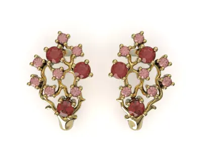 Botanical Earrings 3D print model