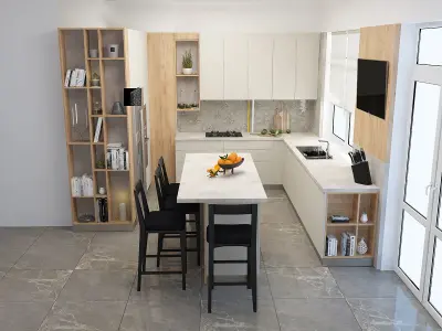 MODERN KITCHEN 3D model