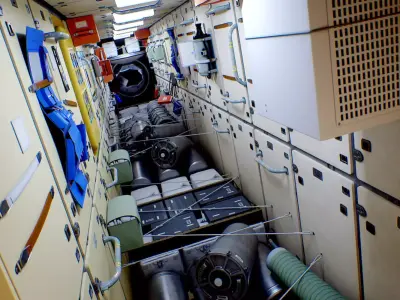 Space Station Interior Module 1 3D model