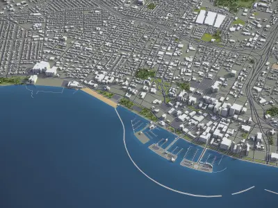 Corpus Cristi  Low-poly 3D model