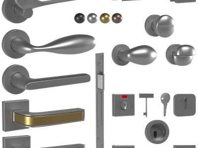 colombo door handles part2 3D model