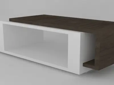 Modern coffee table Low-poly 3D model