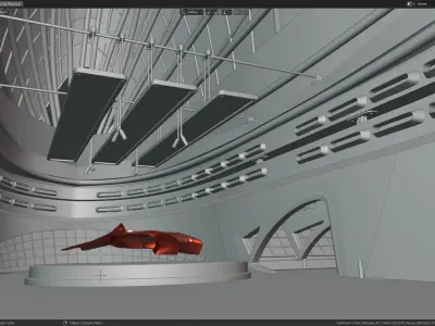 Art Museum Low-poly 3D model Low-poly 3D model