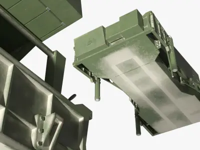  MEADS Mobile Radar Unit Stowed Green 