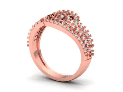 Solitaire Wedding Engagement Women Rings Infinite Ring 3D print model