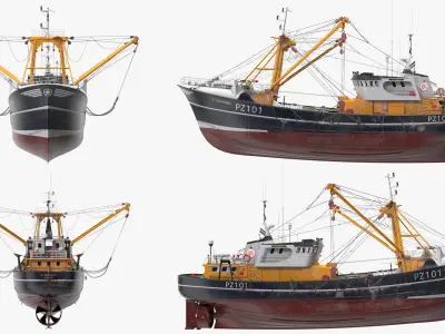  Trawler Fishing Vessels Collection 