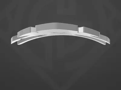 Medieval Silver Skull Pendant  3D print model